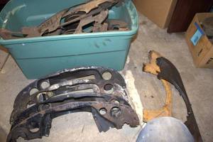 Collection of Vintage Automotive Body Panels and Trim Pieces