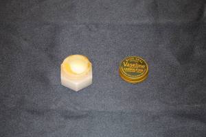 lot 18 image: Antique Vaseline Carbonated Petroleum Jelly and Vintage Blue Ribbon Saddle Soap