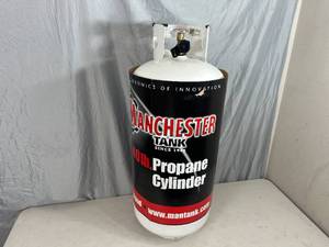 lot 9 image: New Manchester 40 lb Propane Cylinder  Tank