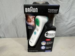 lot 30 image: New Braun Digital Forehead Thermometer
