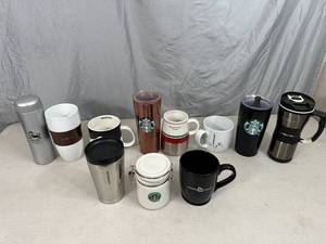 lot 88 image: Starbucks & Caribou Tumbler, Mugs, & More