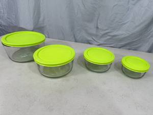 lot 111 image: New Anchor 8 Piece Glass Storage Set