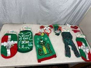 lot 120 image: New Holiday Pet Clothing - Size XS and Small