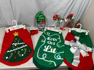 lot 123 image: New Holiday Pet Clothing - XL