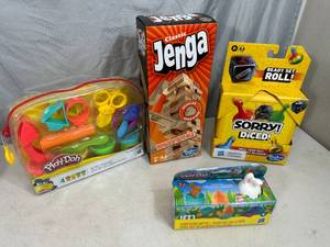 lot 133 image: New Jenga, Sorry, Play-Doh Toys