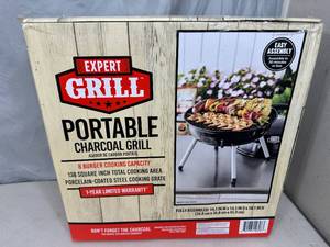 lot 143 image: Brand New Portable Charcoal Grill
