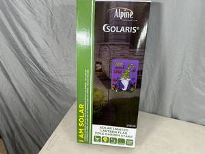 lot 144 image: New Alpine Solar Lantern Garden Flag Pole - No Flag Included