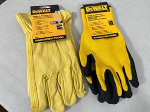lot 159 image: 2 New Pairs of Dewalt Work Gloves