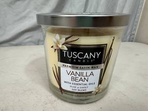 lot 167 image: New Tuscany 3 Wick Satin Wax Soy Blend Candle