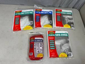 lot 177 image: New Mattress Bags, Furniture Moving Bags, 50 ft Rope
