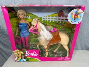 lot 191 image: New Barbie Doll and Horse Set
