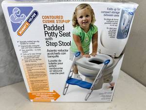 lot 208 image: New Padded Potty Seat with Step Stool