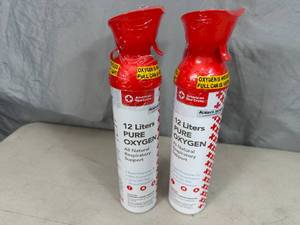 lot 220 image: 2 New Cans of Emergency Oxygen
