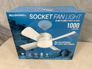 lot 242 image: New Socket LED Fan Light