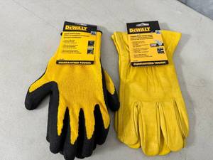 lot 248 image: 2 New Pairs of Dewalt Work Gloves