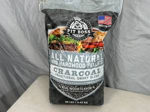 lot 254 image: New 20 lb Bag of Pit Boss BBQ Hardwood Pellets