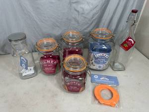 lot 259 image: New Kilner Clip-Top Jars with Extra Seals, Preserve, Bottle, Etc