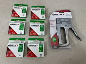 lot 260 image: New Arrow Stapler with 6 Boxes of Staples