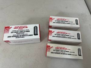 lot 302 image: 4 New Milwaukee Carbide Tooth Hole Saws - 4 Sizes