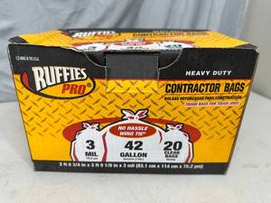 lot 307 image: New Box of Heavy Contractor Trash Bags