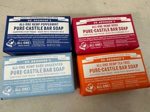 lot 316 image: 4 New Bars of Dr. Bronners Bar Soap