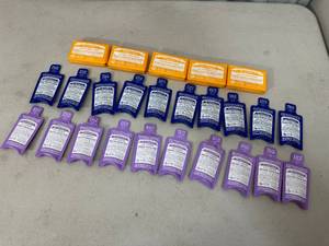 lot 319 image: 25 New Dr Bronners Travel Sized Liquid and Bar Soaps