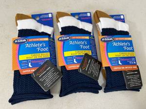 lot 326 image: 3 New Pair Dr Scholls Athletes Foot Socks