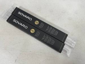 lot 330 image: 2 New Sets of Sovaro Reusable Straws with Cleaning Brushes
