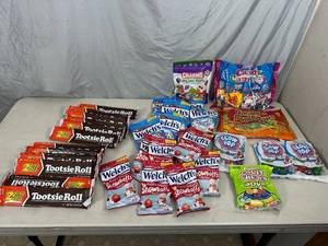 lot 240A image: Tootsie Rolls, Fruit Snacks, Suckers, Etc.