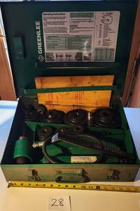lot 28 image: GREENLEE KNOCKOUT PUNCH DRIVER SET