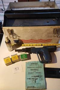 lot 51 image: Master Set .22 Calibur Single Shot Tools in Tool Chest
