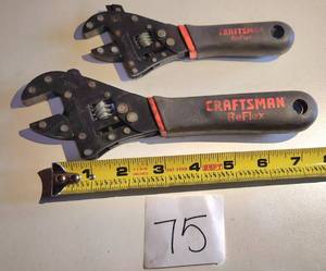 lot 75 image: Craftsman Adjustable Wrench Set