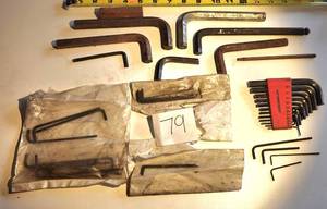 lot 79 image: Large Hex Key Lot