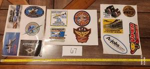 lot 67 image: Nice Lot of Aviation Stickers