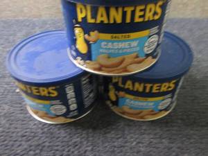 3- 8 oz Planters Cashews...