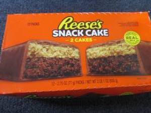 12- 2.75 oz Reeses Snack Cakes...