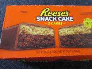 12- 2.75 oz Reeses Snack Cakes...