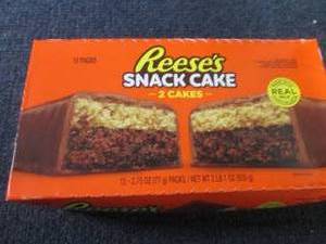 12- 2.75 oz Reeses Snack Cakes...