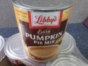 6- 30 oz Libbys Easy Pumpkin Pie M...
