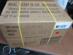 Sealed Case of 12 MREs Meal Ready ...
