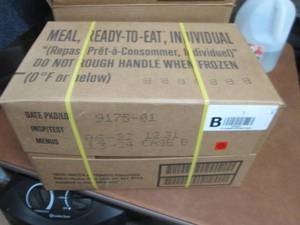 Sealed Case of 12 MREs Meal Ready ...