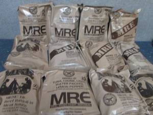 Sealed Case of 12 MREs Meal Ready ...