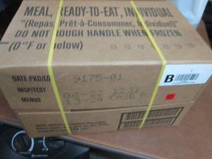 Sealed Case of 12 MREs Meal Ready ...