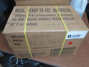 Sealed Case of 12 MREs Meal Ready ...