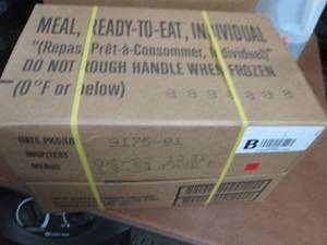 Sealed Case of 12 MREs Meal Ready ...
