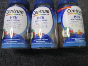 3- 100ct Centrum Mens Multigummies...