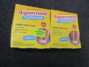 2- 3ct Aspercreme Pain Patches...