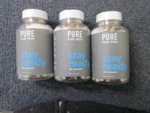 3- 120 ct Pure for Men Stay Ready...