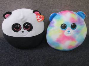 2-Squish Ty Plush Toys...