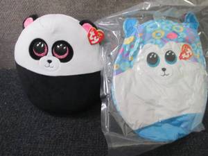 2-Squish Ty Plush Toys...